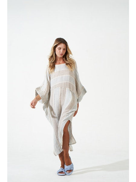 Estilo Emporio Nebbilio Linen Dress - Binario