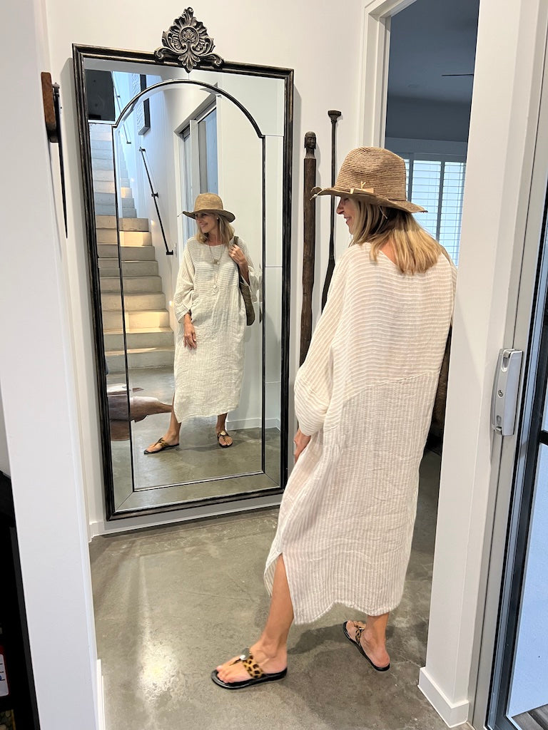 Estilo Emporio Nebbilio Linen Dress - Lyla