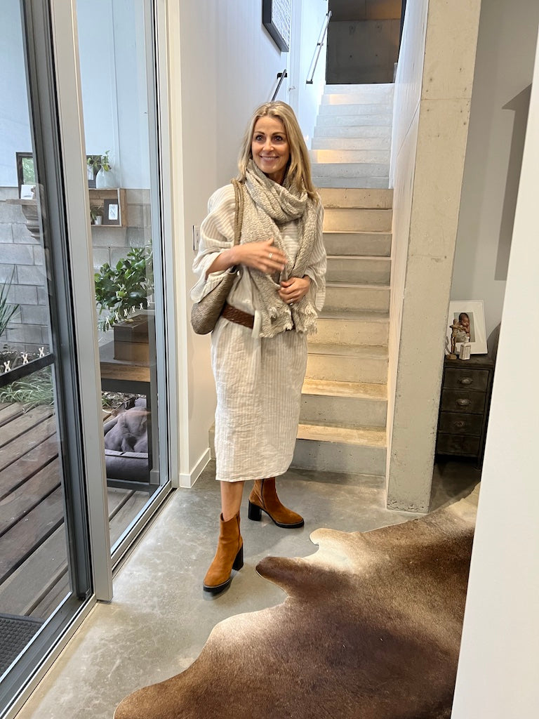 Estilo Emporio Nebbilio Linen Dress - Lyla