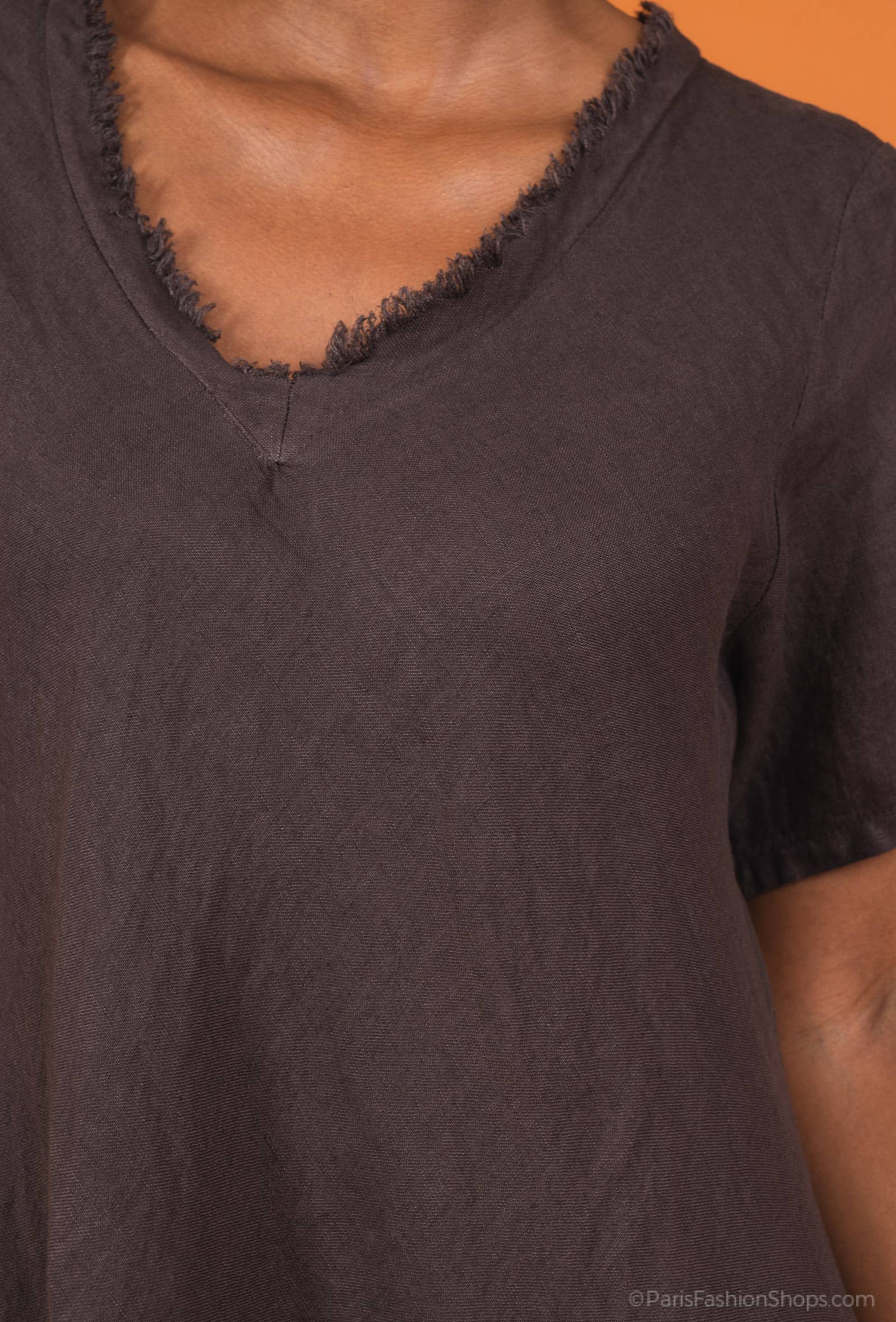 Linen Dress Bias Cut Maxi Made in Italy - Navy