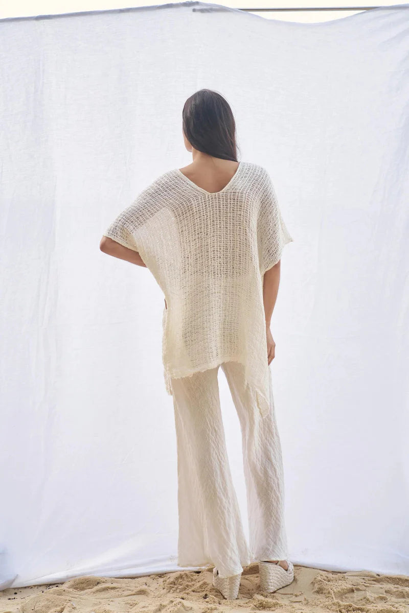 Estilo Emporio Cuadra Top + Dress Cestino Panna