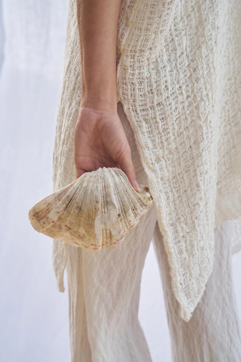 Estilo Emporio Cuadra Top + Dress Cestino Panna