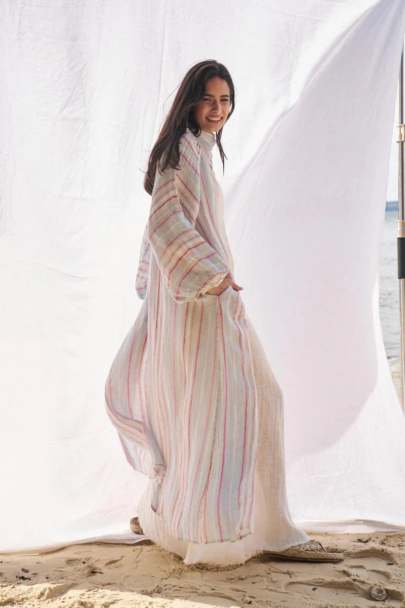 Estilo Emporio El Manto Stripe Dress + Duster