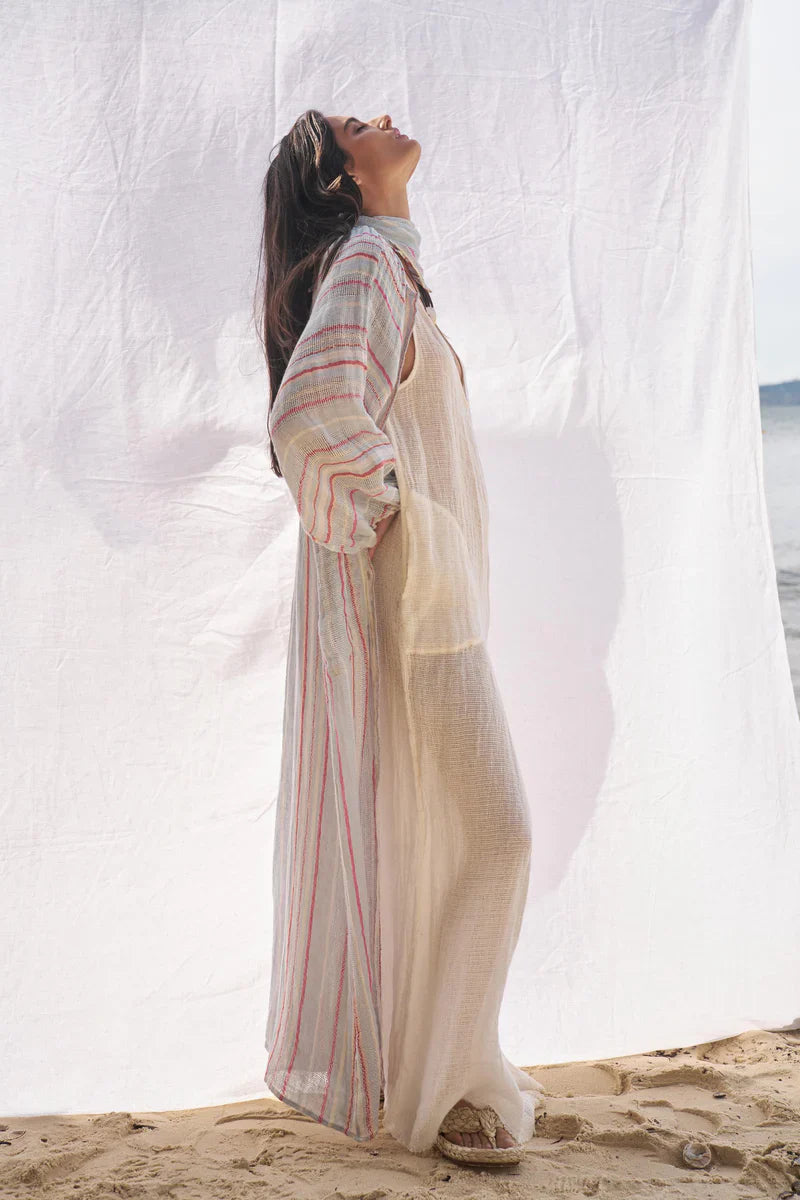 Estilo Emporio El Manto Stripe Dress + Duster