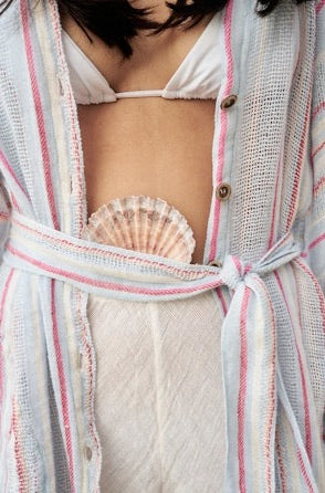 Estilo Emporio El Manto Stripe Dress + Duster