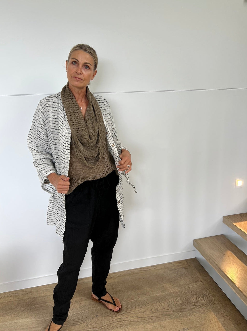 Estilo Emoporio Manta Mini Linen Dress