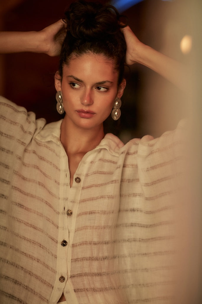 Estilo Emporio La Cota Cover Up Linen Dress