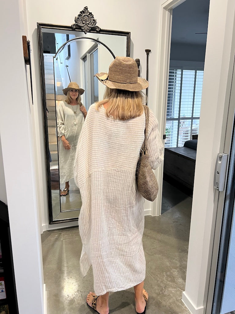 Estilo Emporio Nebbilio Linen Dress - Lyla