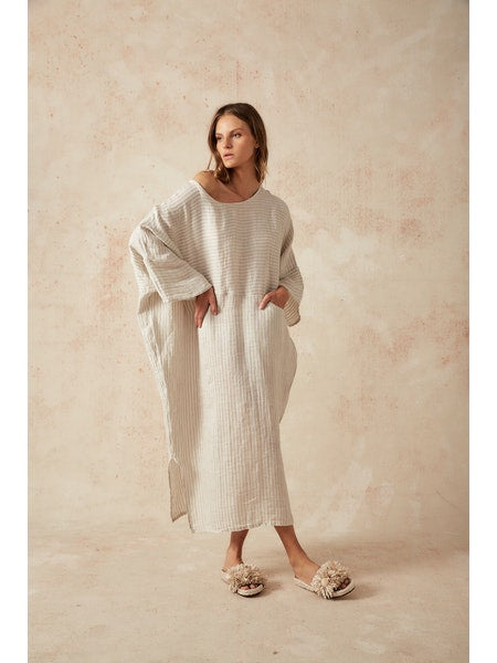 Estilo Emporio Nebbilio Linen Dress - Lyla