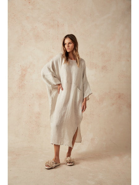 Estilo Emporio Nebbilio Linen Dress - Lyla