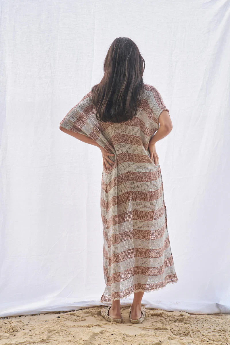 Estilo Emporio Zaza Dress Sky Blue Chocolate