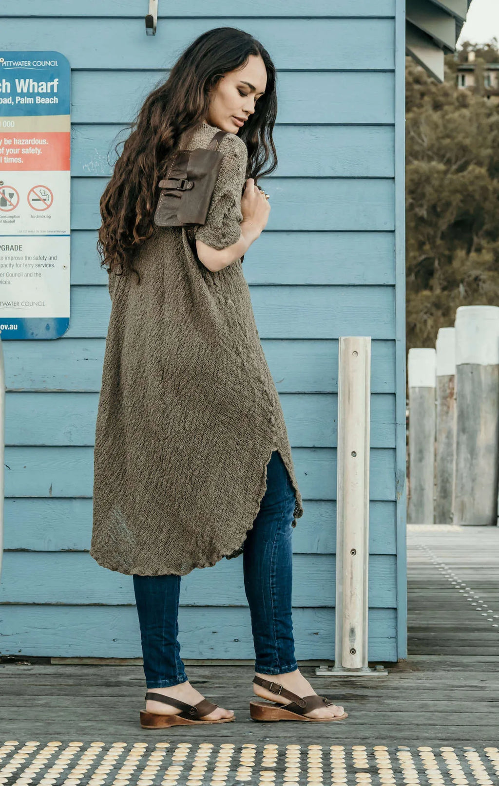 La Bottega di Brunella Linen Dress Vestito Fausta Campagna - Fossil