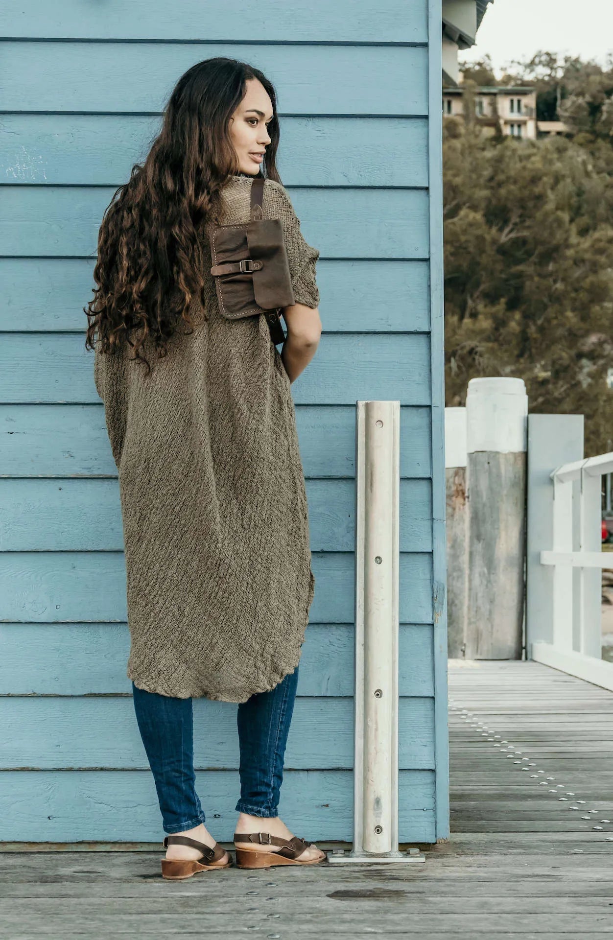 La Bottega di Brunella Linen Dress Vestito Fausta Campagna - Fossil