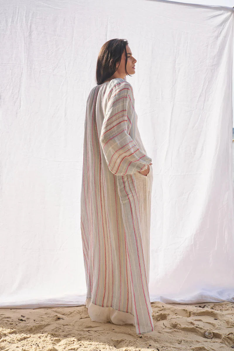 Estilo Emporio El Manto Stripe Dress + Duster