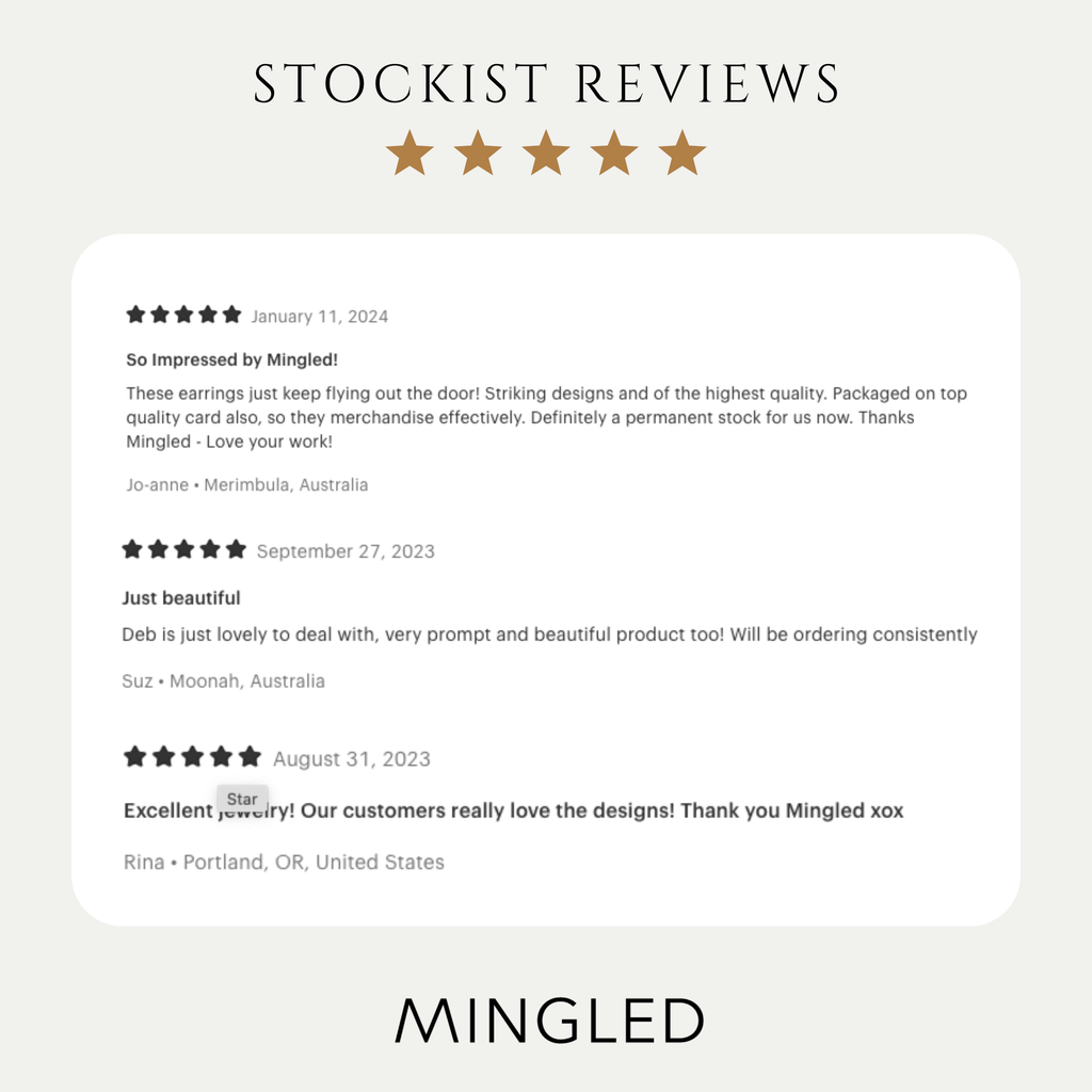 Mingled RADIANCE | Minimalist Gold and Black Dangle Earrings